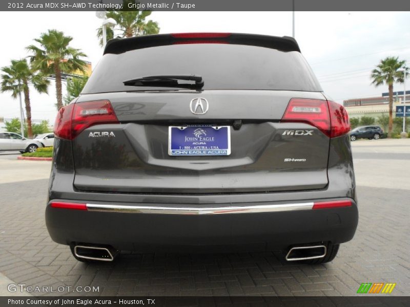 Grigio Metallic / Taupe 2012 Acura MDX SH-AWD Technology