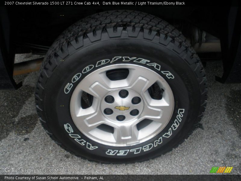 Dark Blue Metallic / Light Titanium/Ebony Black 2007 Chevrolet Silverado 1500 LT Z71 Crew Cab 4x4
