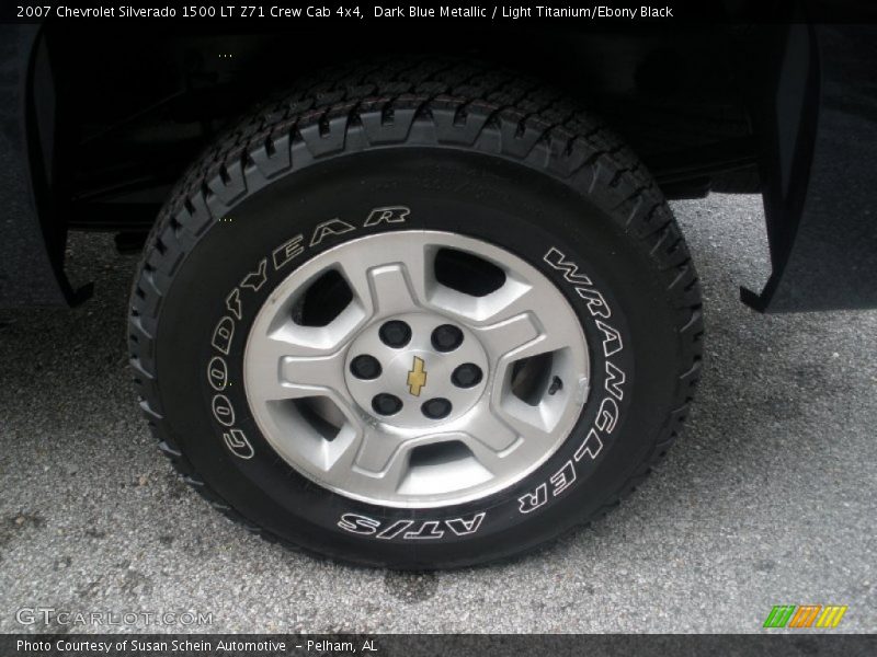 Dark Blue Metallic / Light Titanium/Ebony Black 2007 Chevrolet Silverado 1500 LT Z71 Crew Cab 4x4
