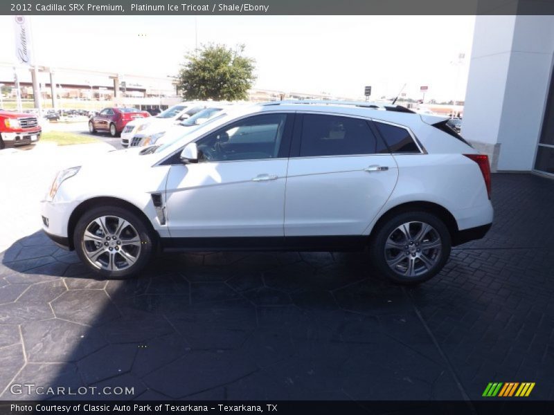 Platinum Ice Tricoat / Shale/Ebony 2012 Cadillac SRX Premium
