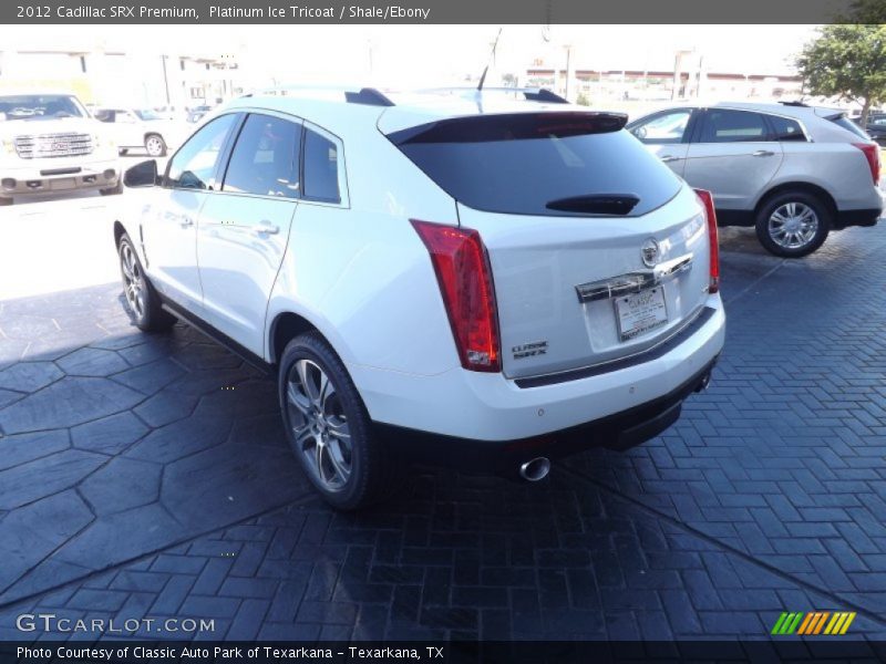Platinum Ice Tricoat / Shale/Ebony 2012 Cadillac SRX Premium