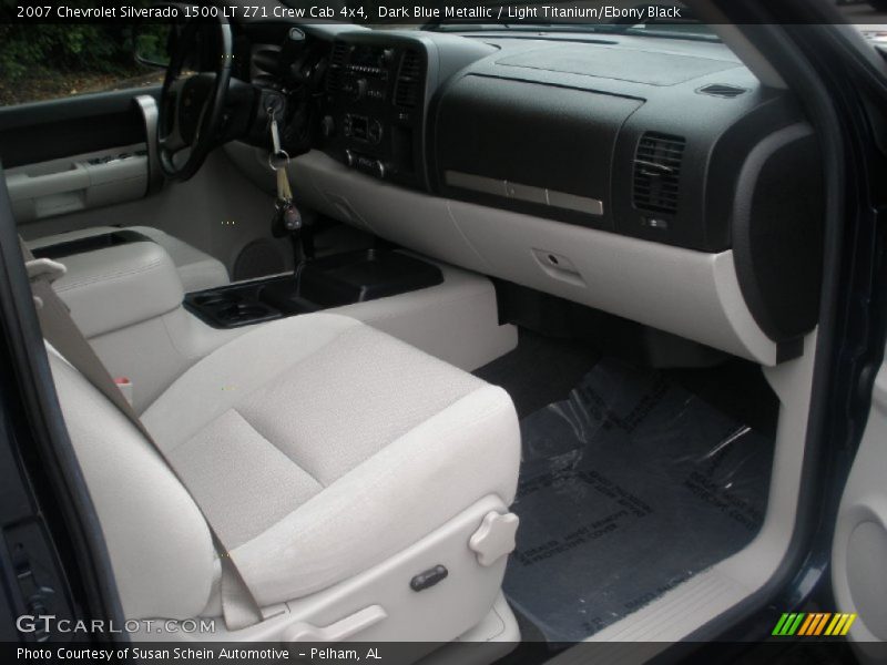 Dark Blue Metallic / Light Titanium/Ebony Black 2007 Chevrolet Silverado 1500 LT Z71 Crew Cab 4x4