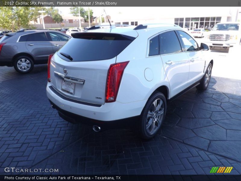 Platinum Ice Tricoat / Shale/Ebony 2012 Cadillac SRX Premium