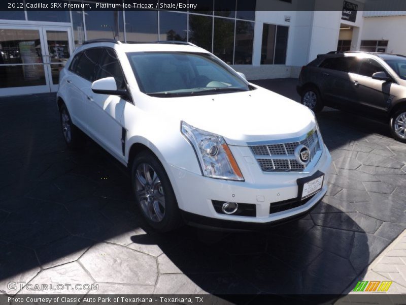 Platinum Ice Tricoat / Shale/Ebony 2012 Cadillac SRX Premium