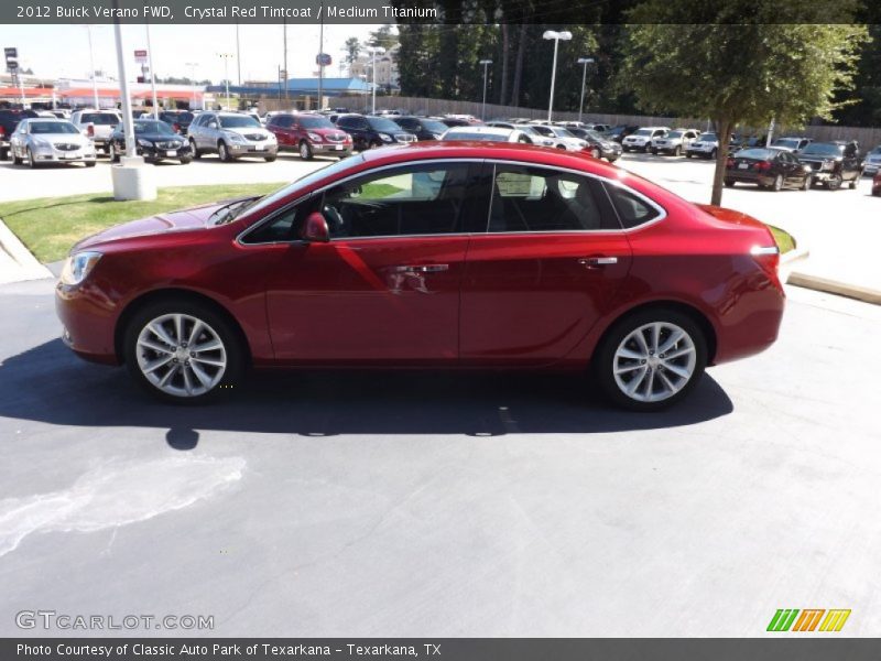 Crystal Red Tintcoat / Medium Titanium 2012 Buick Verano FWD