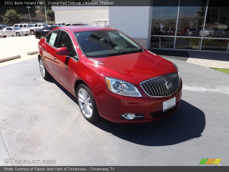 Crystal Red Tintcoat / Medium Titanium 2012 Buick Verano FWD