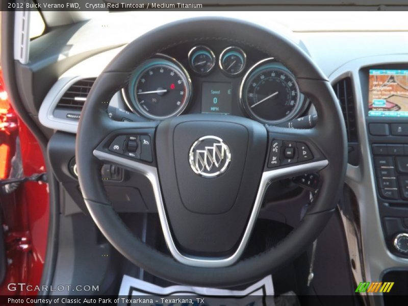 Crystal Red Tintcoat / Medium Titanium 2012 Buick Verano FWD