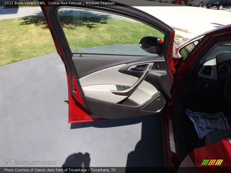 Crystal Red Tintcoat / Medium Titanium 2012 Buick Verano FWD