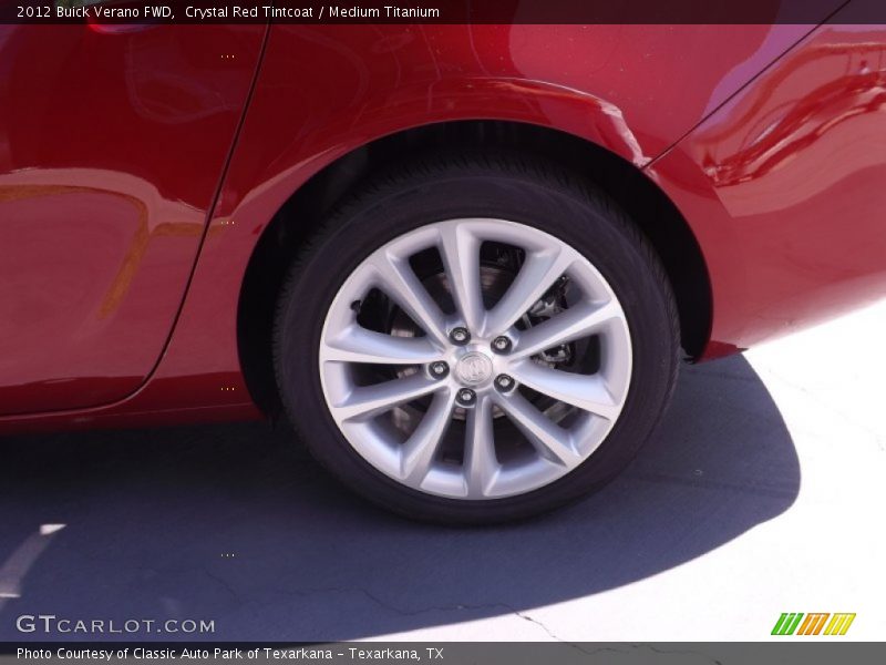 Crystal Red Tintcoat / Medium Titanium 2012 Buick Verano FWD