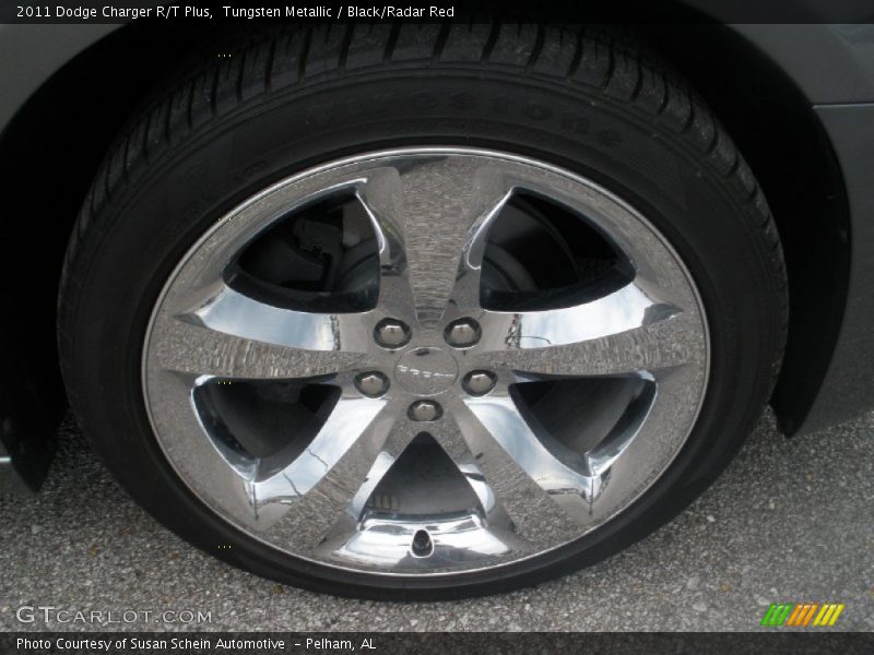 Tungsten Metallic / Black/Radar Red 2011 Dodge Charger R/T Plus