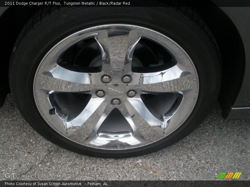 Tungsten Metallic / Black/Radar Red 2011 Dodge Charger R/T Plus