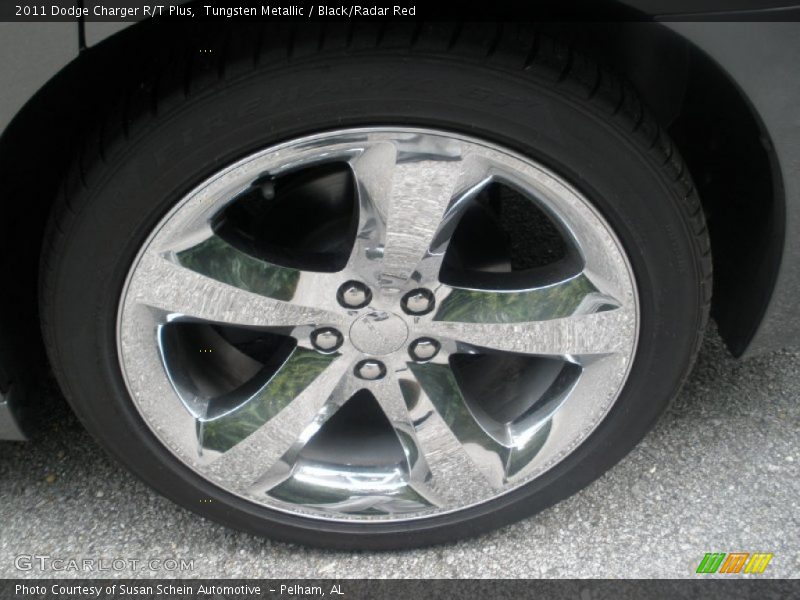 Tungsten Metallic / Black/Radar Red 2011 Dodge Charger R/T Plus