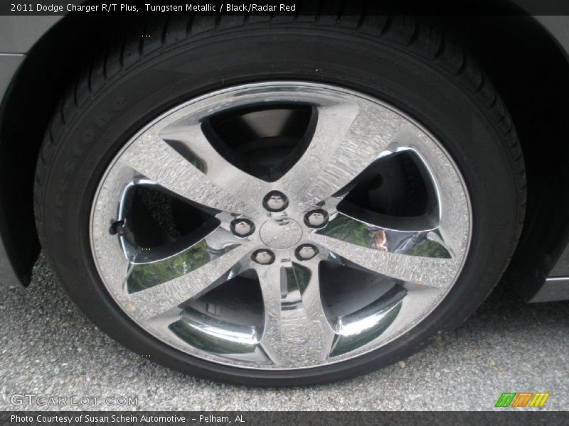 Tungsten Metallic / Black/Radar Red 2011 Dodge Charger R/T Plus