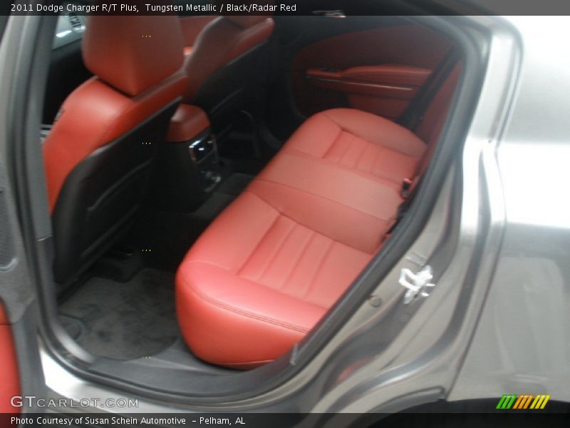 Tungsten Metallic / Black/Radar Red 2011 Dodge Charger R/T Plus