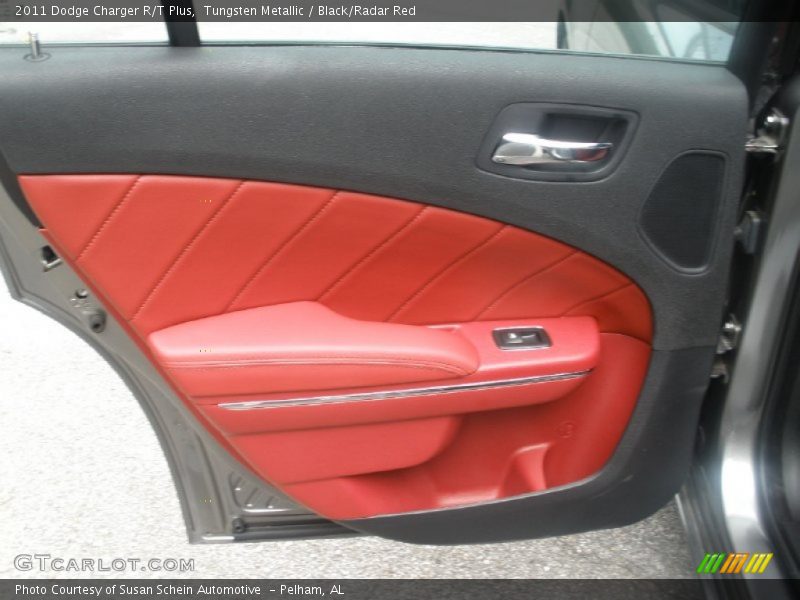 Tungsten Metallic / Black/Radar Red 2011 Dodge Charger R/T Plus