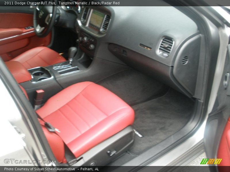 Tungsten Metallic / Black/Radar Red 2011 Dodge Charger R/T Plus
