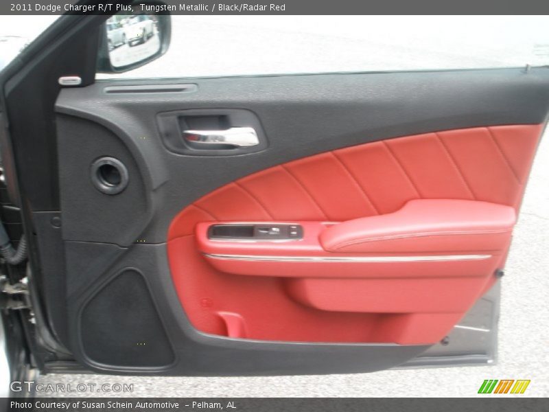 Tungsten Metallic / Black/Radar Red 2011 Dodge Charger R/T Plus