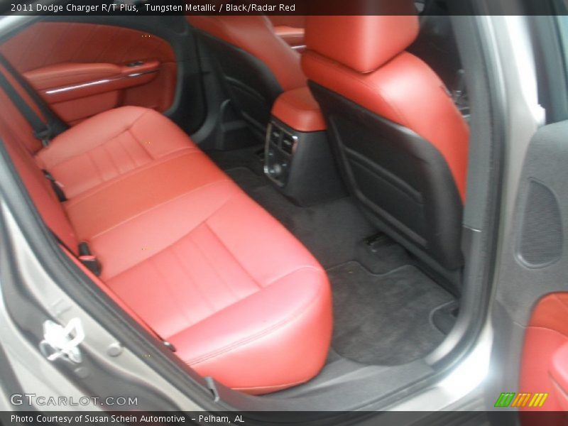 Tungsten Metallic / Black/Radar Red 2011 Dodge Charger R/T Plus