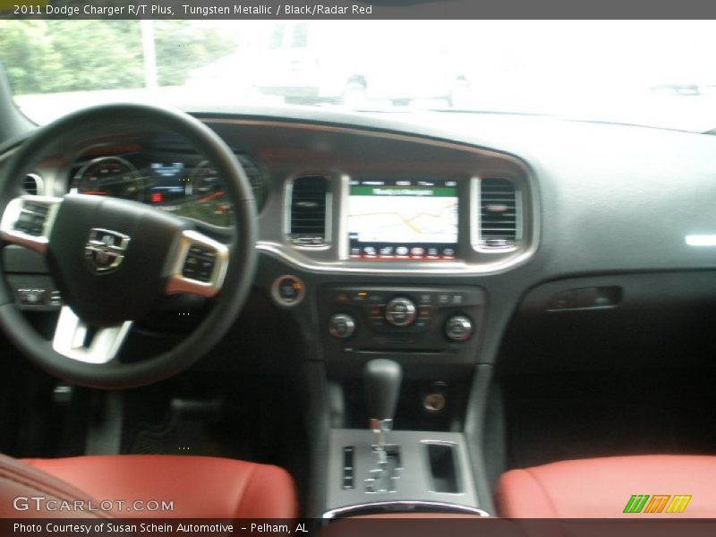 Tungsten Metallic / Black/Radar Red 2011 Dodge Charger R/T Plus