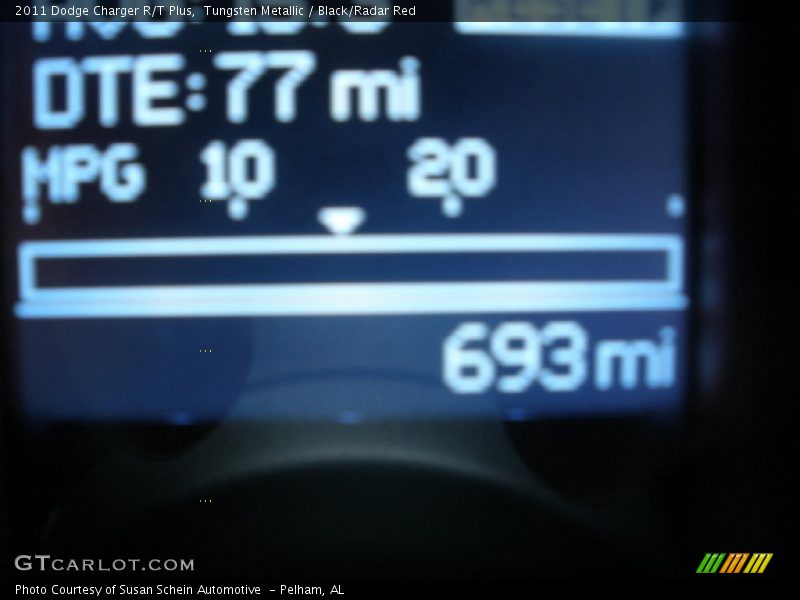 Tungsten Metallic / Black/Radar Red 2011 Dodge Charger R/T Plus