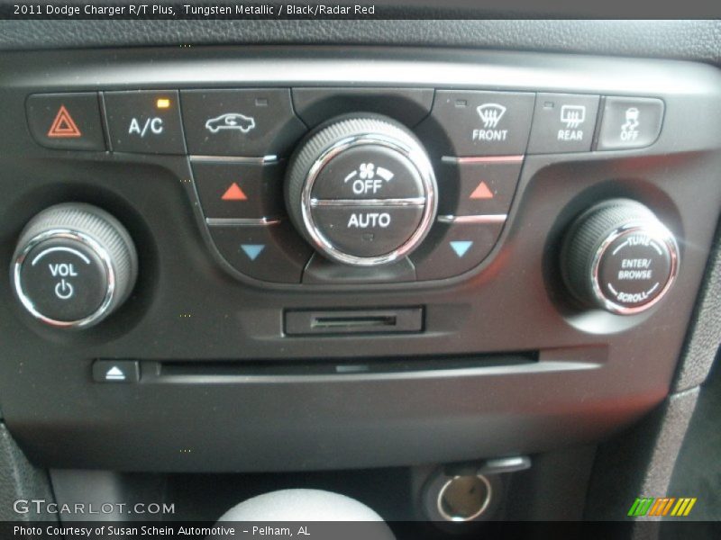 Tungsten Metallic / Black/Radar Red 2011 Dodge Charger R/T Plus