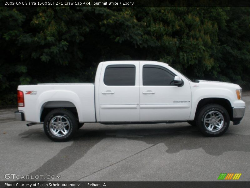 Summit White / Ebony 2009 GMC Sierra 1500 SLT Z71 Crew Cab 4x4