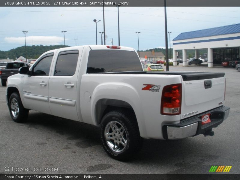 Summit White / Ebony 2009 GMC Sierra 1500 SLT Z71 Crew Cab 4x4