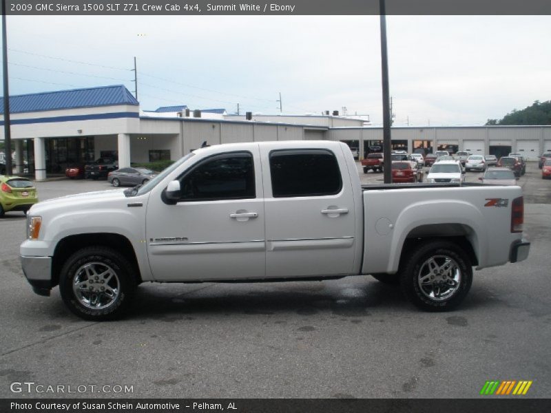 Summit White / Ebony 2009 GMC Sierra 1500 SLT Z71 Crew Cab 4x4