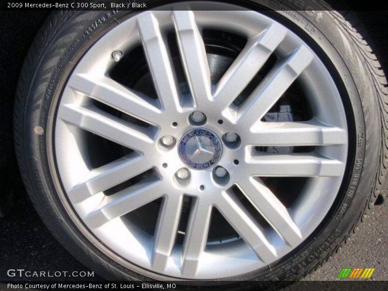 Black / Black 2009 Mercedes-Benz C 300 Sport