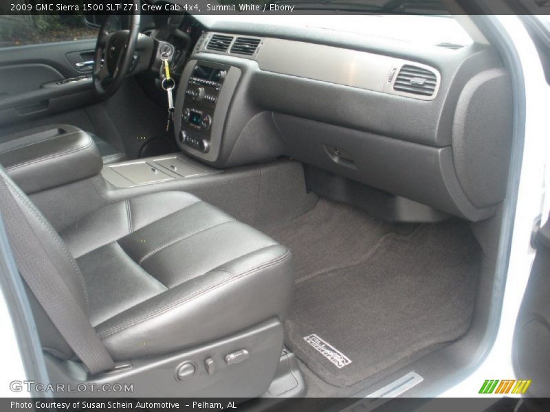 Summit White / Ebony 2009 GMC Sierra 1500 SLT Z71 Crew Cab 4x4