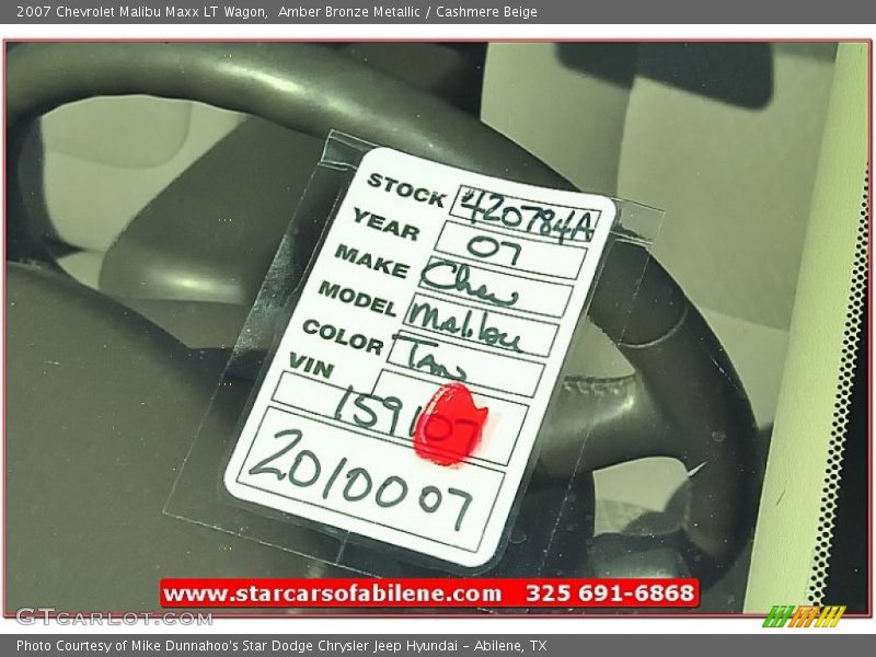 Amber Bronze Metallic / Cashmere Beige 2007 Chevrolet Malibu Maxx LT Wagon