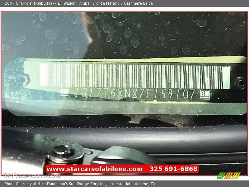 Amber Bronze Metallic / Cashmere Beige 2007 Chevrolet Malibu Maxx LT Wagon