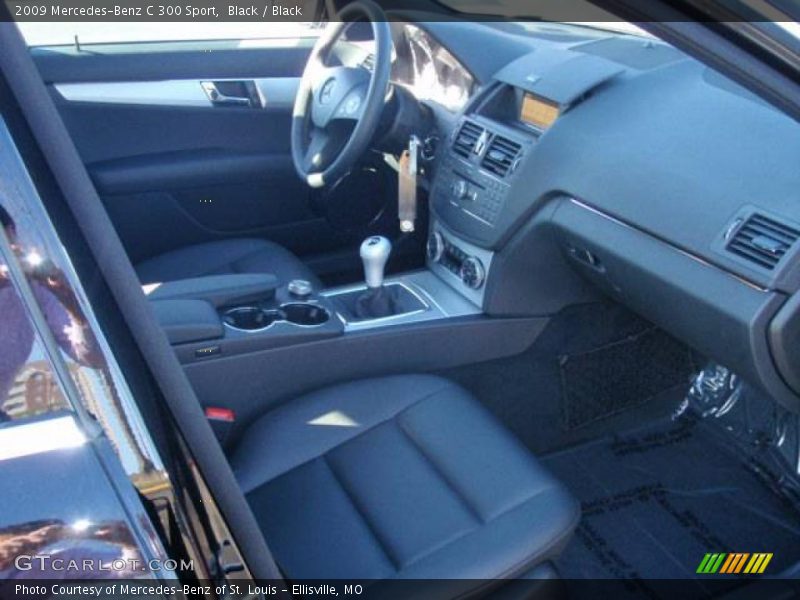 Black / Black 2009 Mercedes-Benz C 300 Sport