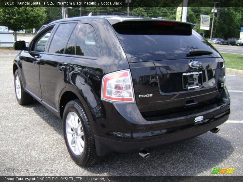 Phantom Black Metallic / Cocoa Black 2010 Hyundai Santa Fe GLS