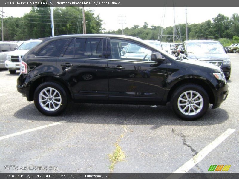 Phantom Black Metallic / Cocoa Black 2010 Hyundai Santa Fe GLS