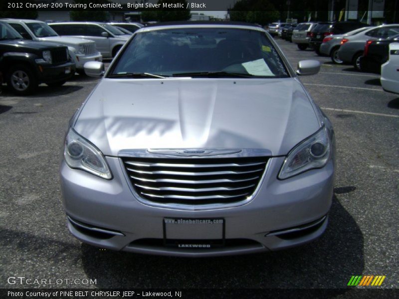 Bright Silver Metallic / Black 2012 Chrysler 200 Touring Convertible