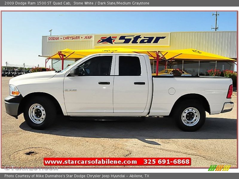 Stone White / Dark Slate/Medium Graystone 2009 Dodge Ram 1500 ST Quad Cab