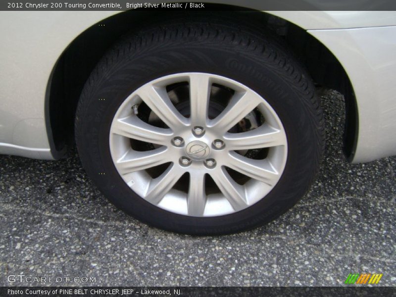 Bright Silver Metallic / Black 2012 Chrysler 200 Touring Convertible