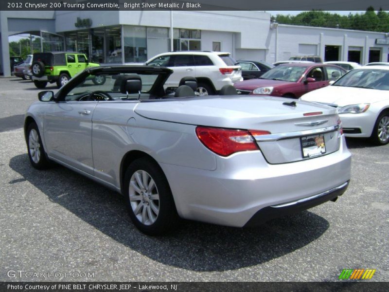 Bright Silver Metallic / Black 2012 Chrysler 200 Touring Convertible