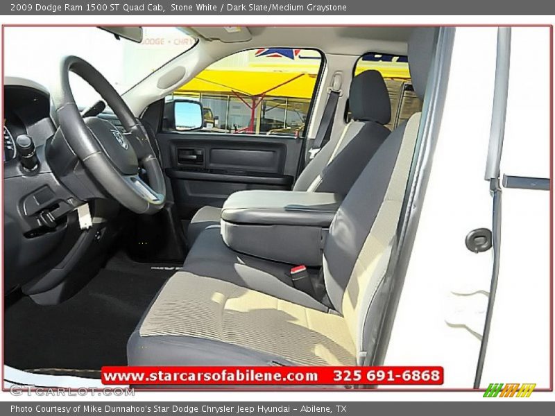 Stone White / Dark Slate/Medium Graystone 2009 Dodge Ram 1500 ST Quad Cab