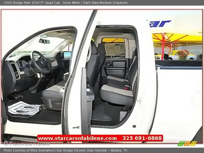 Stone White / Dark Slate/Medium Graystone 2009 Dodge Ram 1500 ST Quad Cab