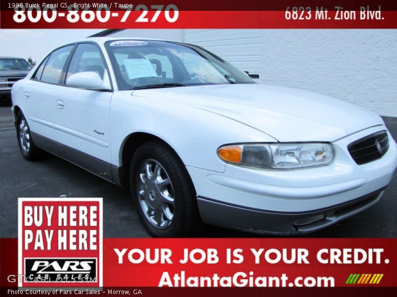 Bright White / Taupe 1998 Buick Regal GS