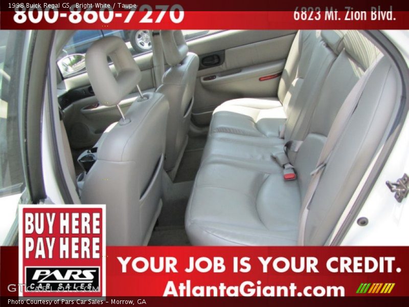 Bright White / Taupe 1998 Buick Regal GS