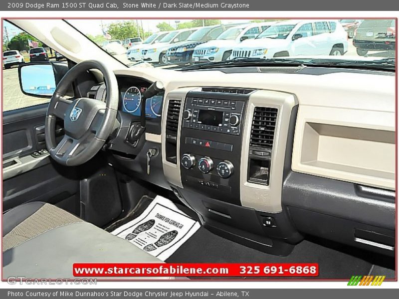 Stone White / Dark Slate/Medium Graystone 2009 Dodge Ram 1500 ST Quad Cab
