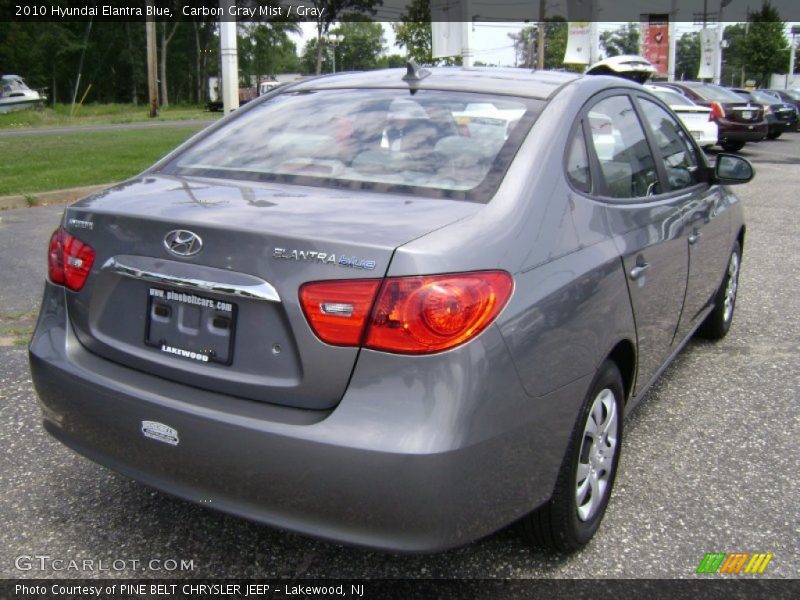 Carbon Gray Mist / Gray 2010 Hyundai Elantra Blue