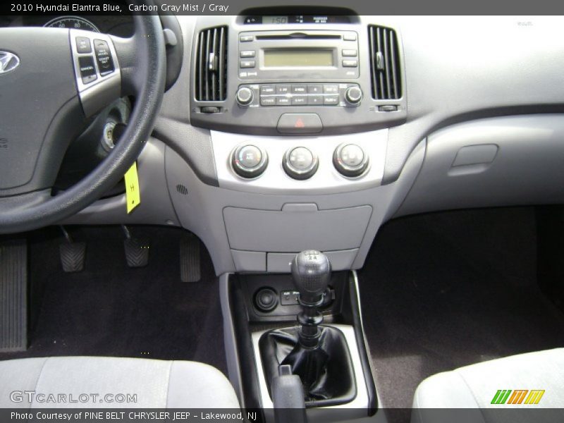 Carbon Gray Mist / Gray 2010 Hyundai Elantra Blue