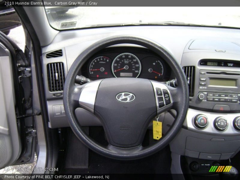 Carbon Gray Mist / Gray 2010 Hyundai Elantra Blue