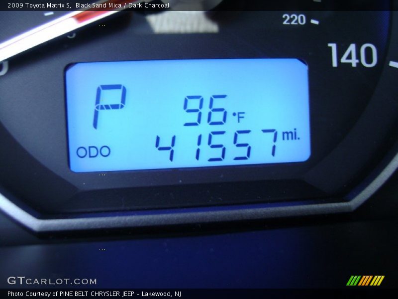 Black Sand Mica / Dark Charcoal 2009 Toyota Matrix S