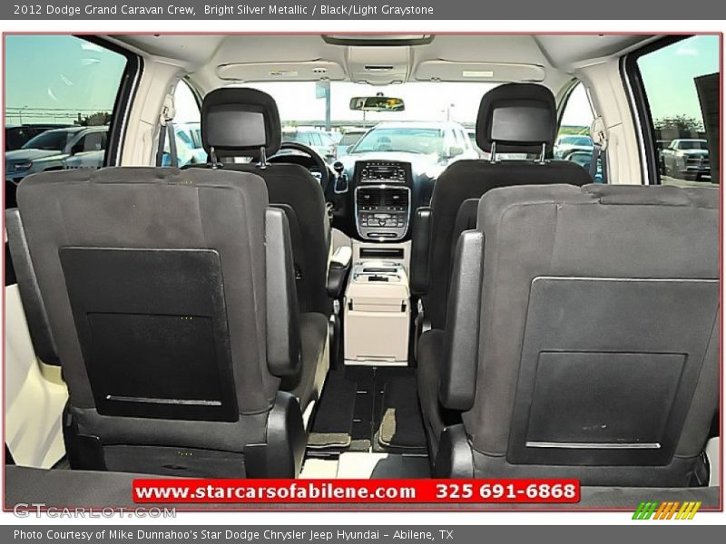 Bright Silver Metallic / Black/Light Graystone 2012 Dodge Grand Caravan Crew