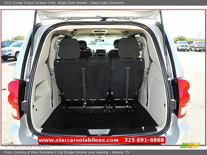 Bright Silver Metallic / Black/Light Graystone 2012 Dodge Grand Caravan Crew
